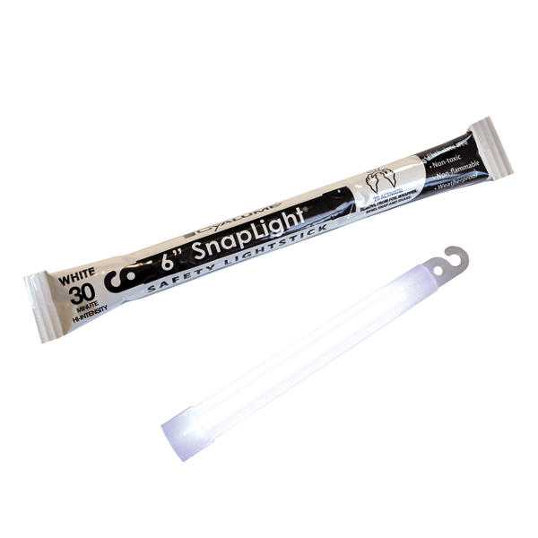 Cyalume® Snaplight® 6” WHITE-HI 30min (Pack 100 or 500)